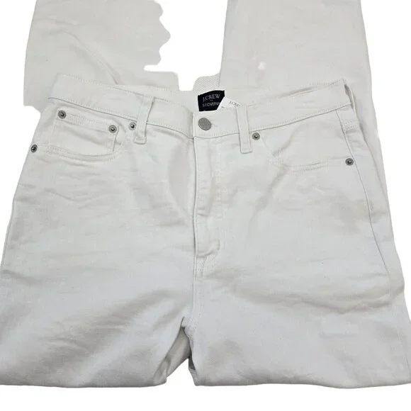 NWT J. Crew Factory Fly High Rise Stovepipe Jeans with Raw Hem Size 29 - Picture 5 of 7